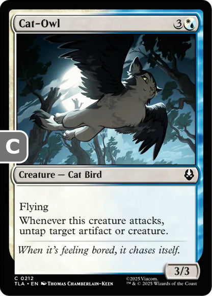 Cat-Owl TLA Creature Cat Bird NM