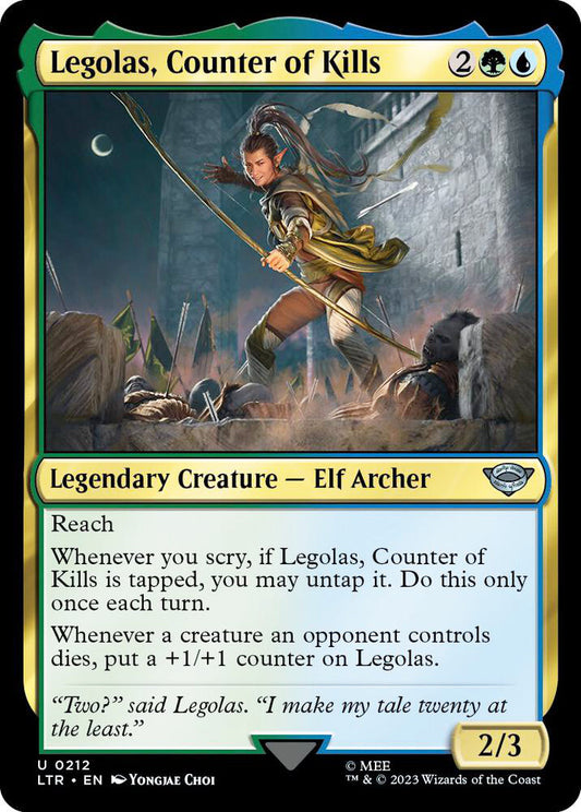 Legolas, Counter of Kills LTR Legendary Creature Elf Archer NM