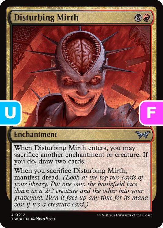 Disturbing Mirth DSK Enchantment  *Foil* NM