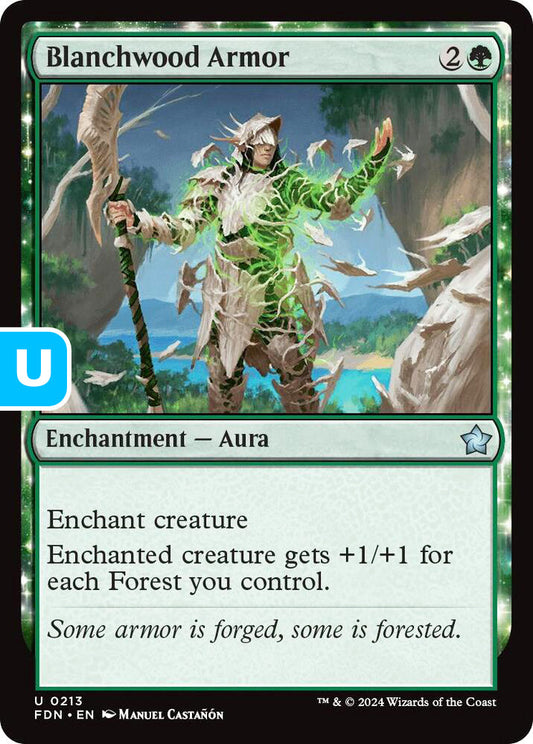 Blanchwood Armor FDN Enchantment Aura NM
