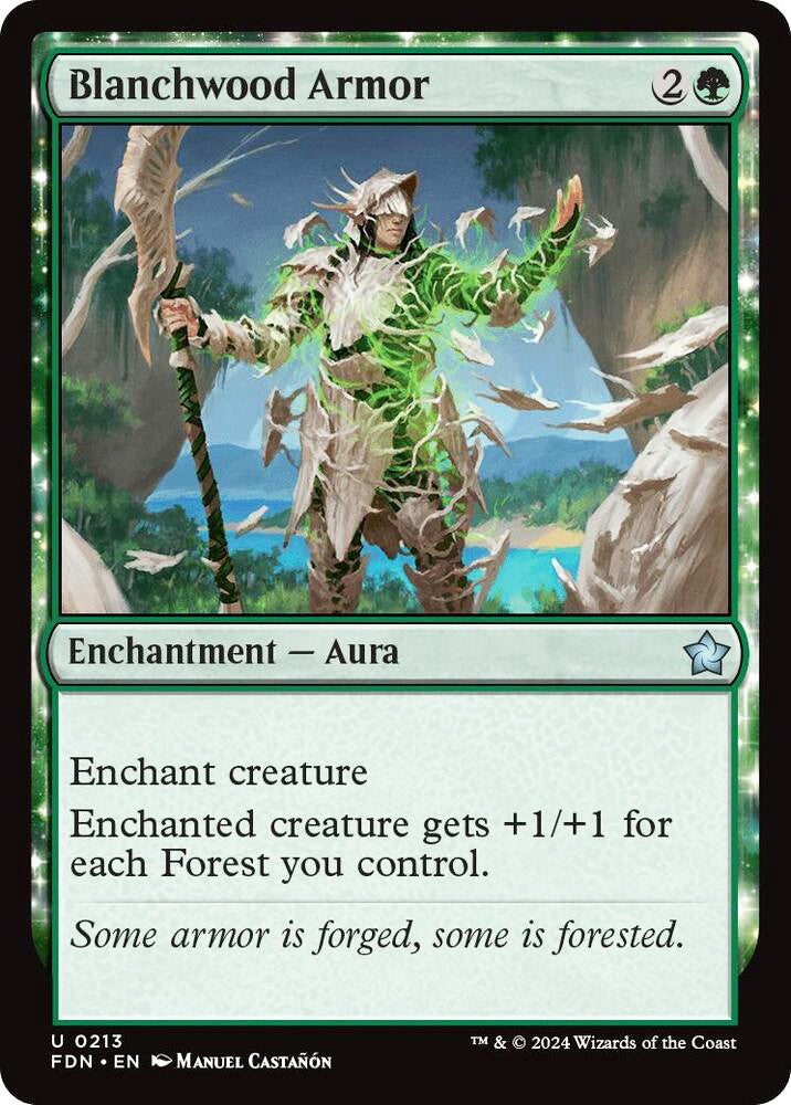 Blanchwood Armor FDN Enchantment Aura NM