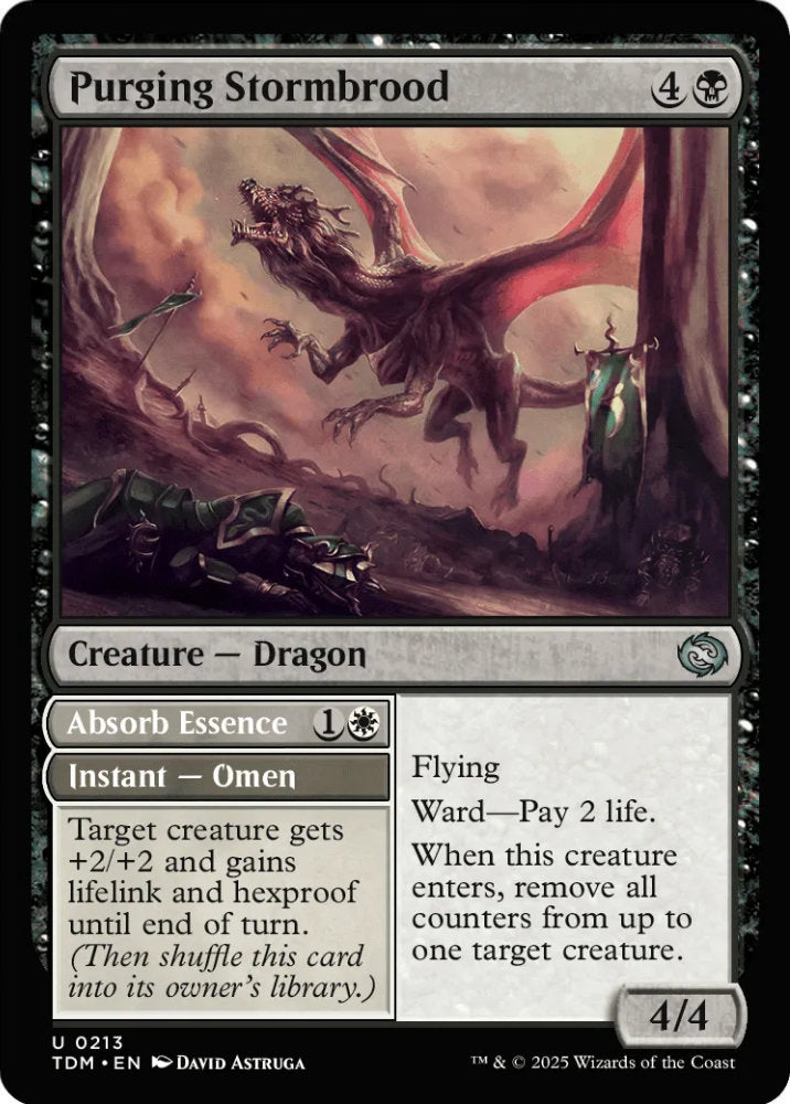 Purging Stormbrood TDM Creature Dragon NM