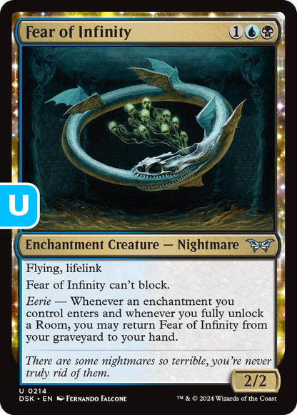 Fear of Infinity DSK Enchantment Creature Nightmare NM