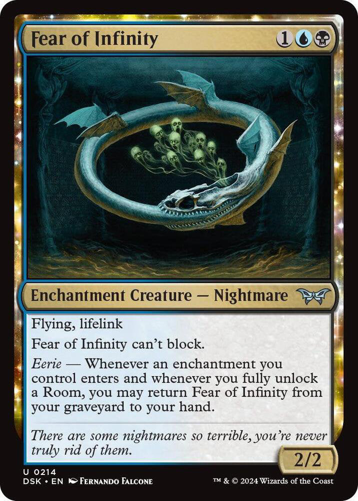 Fear of Infinity DSK Enchantment Creature Nightmare NM