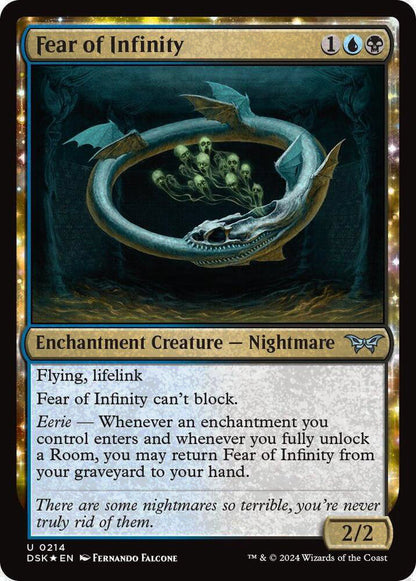 Fear of Infinity DSK Enchantment Creature Nightmare *Foil* NM