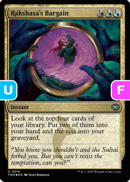 Rakshasa's Bargain TDM Instant  *Foil* NM