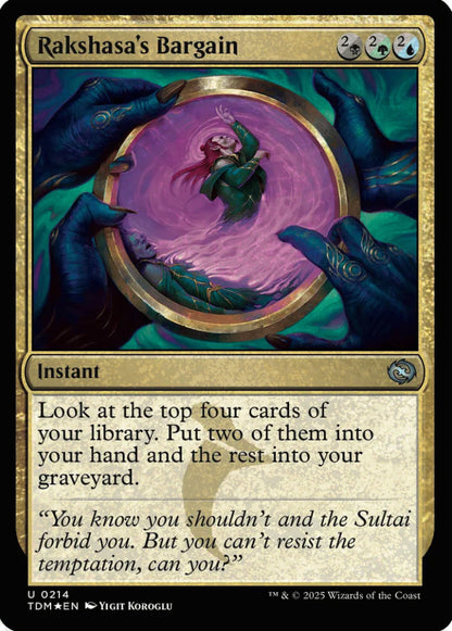 Rakshasa's Bargain TDM Instant  *Foil* NM