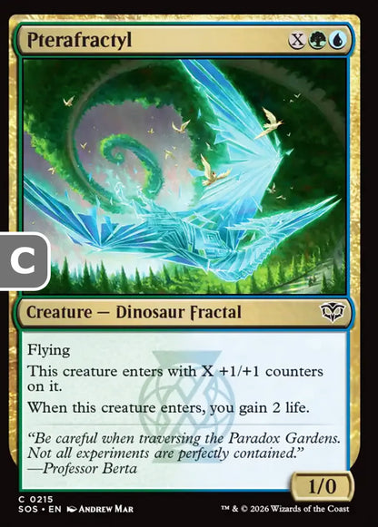 Pterafractyl SOS Creature Dinosaur Fractal NM