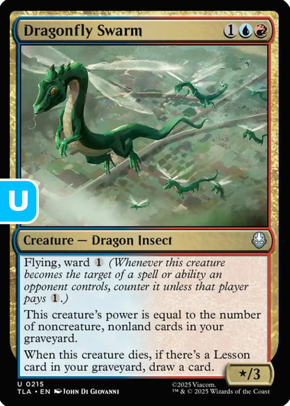 Dragonfly Swarm TLA Creature Dragon Insect NM
