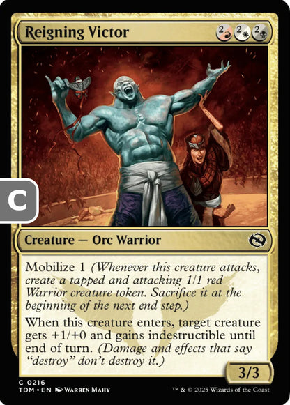 Reigning Victor TDM Creature Orc Warrior NM