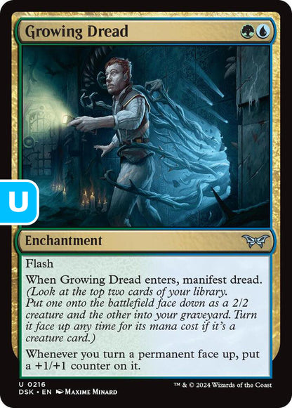 Growing Dread DSK Enchantment  NM
