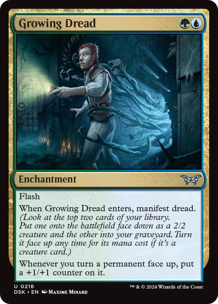 Growing Dread DSK Enchantment  NM