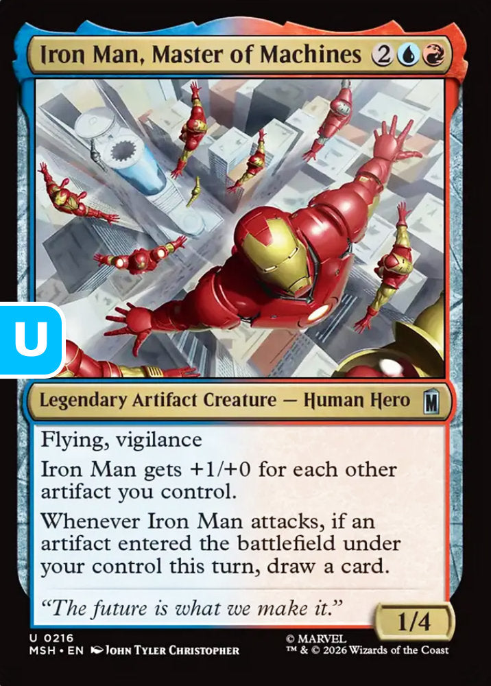 Iron Man, Master of Machines MSH Legendary Artifact Creature Human Hero NM