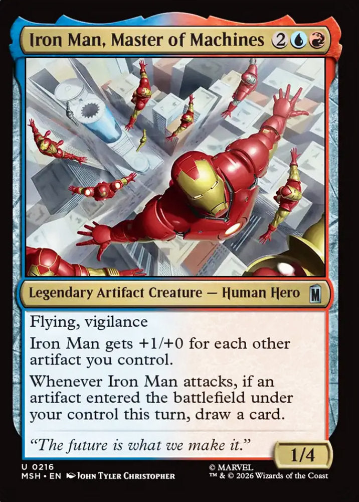 Iron Man, Master of Machines MSH Legendary Artifact Creature Human Hero NM