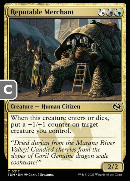 Reputable Merchant TDM Creature Human Citizen NM