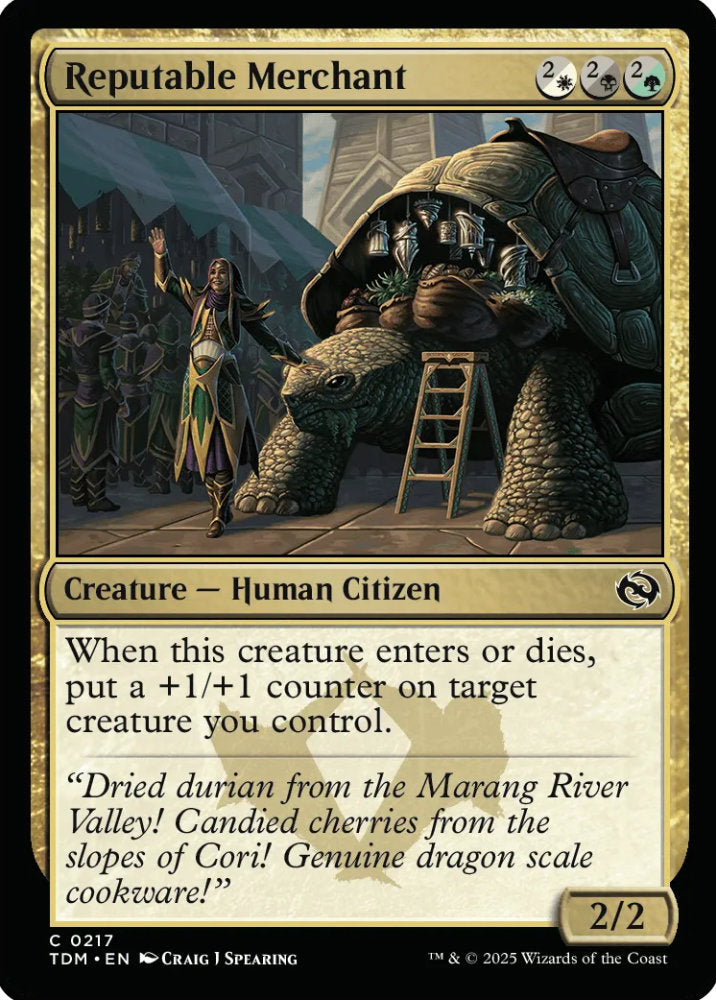 Reputable Merchant TDM Creature Human Citizen NM
