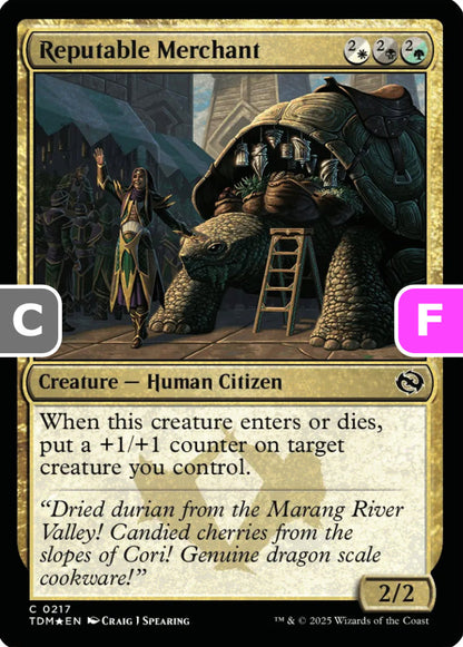 Reputable Merchant TDM Creature Human Citizen *Foil* NM