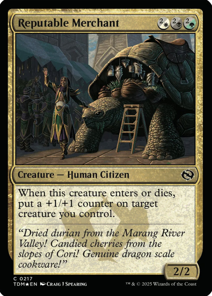 Reputable Merchant TDM Creature Human Citizen *Foil* NM