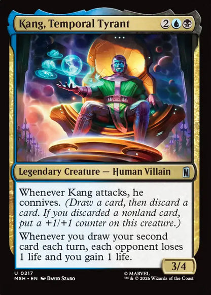 Kang, Temporal Tyrant MSH Legendary Creature Human Villain NM