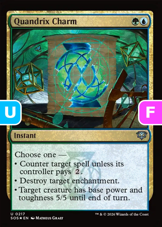 Quandrix Charm SOS Instant  *Foil* NM