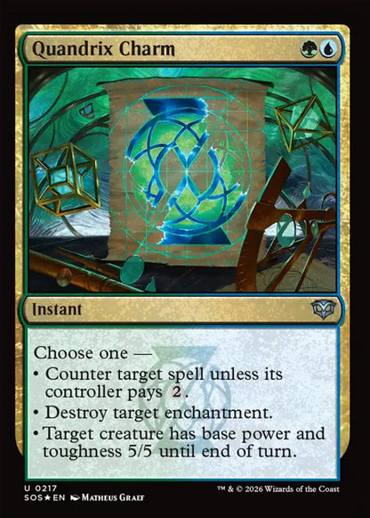 Quandrix Charm SOS Instant  *Foil* NM