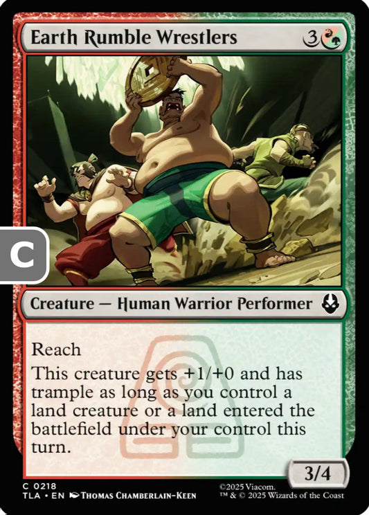 Earth Rumble Wrestlers TLA Creature Human Warrior Performer NM