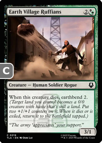 Earth Village Ruffians TLA Creature Human Soldier Rogue NM