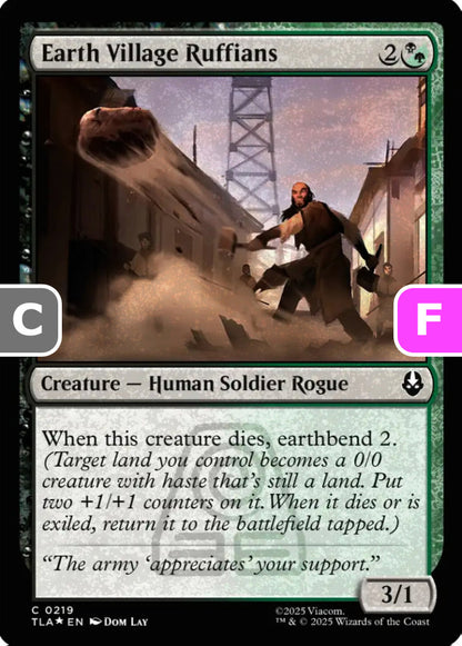 Earth Village Ruffians TLA Creature Human Soldier Rogue *Foil* NM