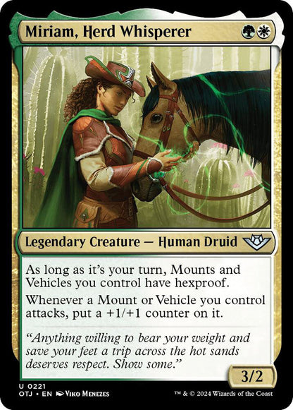 Miriam, Herd Whisperer OTJ Legendary Creature Human Druid NM