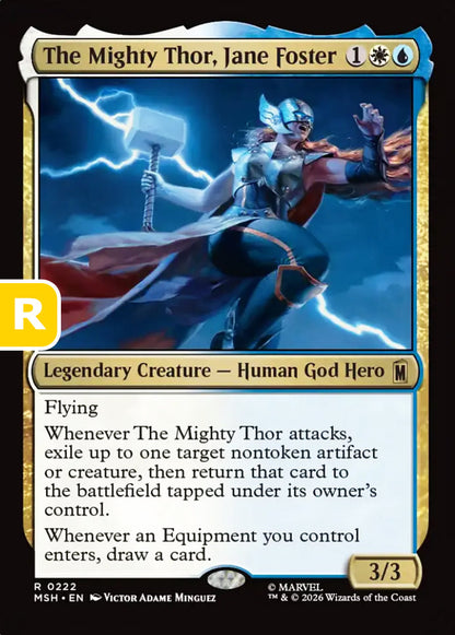The Mighty Thor, Jane Foster MSH Legendary Creature Human God Hero NM