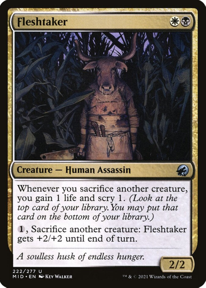 Fleshtaker MID Creature Human Assassin NM