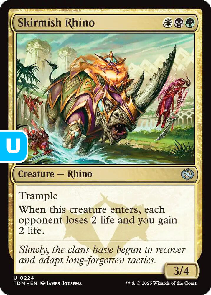 Skirmish Rhino TDM Creature Rhino NM