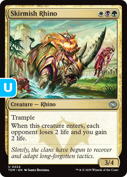Skirmish Rhino TDM Creature Rhino NM