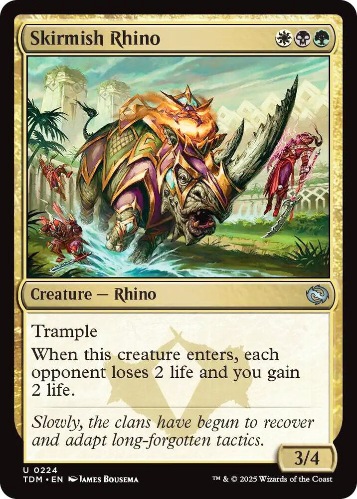 Skirmish Rhino TDM Creature Rhino NM