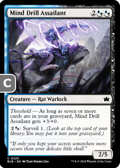 Mind Drill Assailant BLB Creature Rat Warlock NM