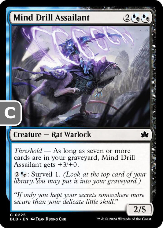 Mind Drill Assailant BLB Creature Rat Warlock NM
