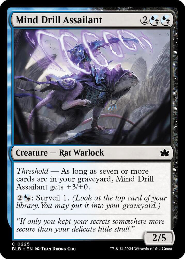 Mind Drill Assailant BLB Creature Rat Warlock NM