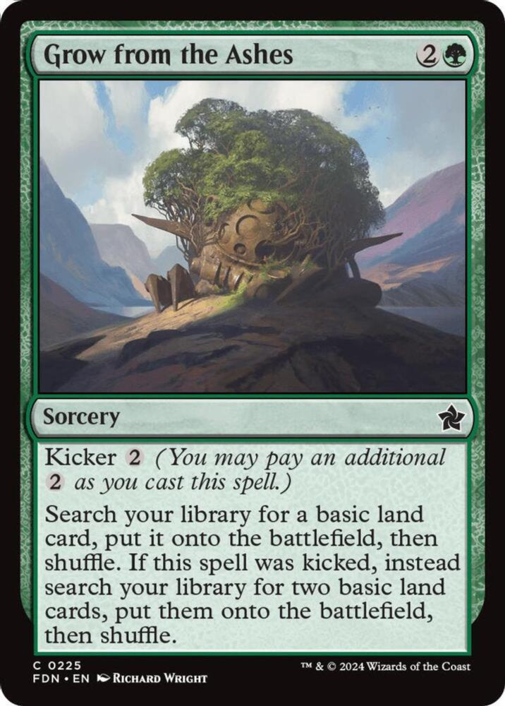 Grow from the Ashes FDN Sorcery  NM