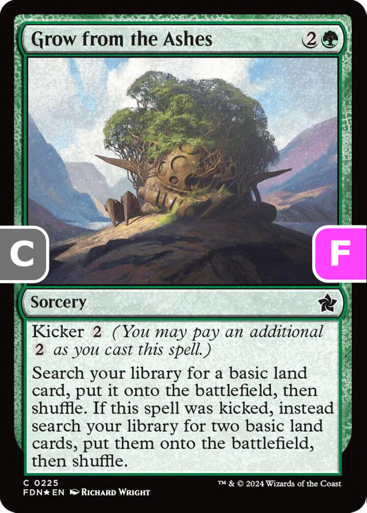 Grow from the Ashes FDN Sorcery  *Foil* NM