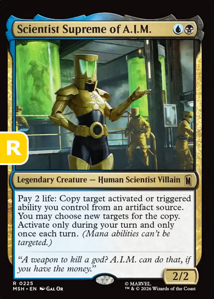 Scientist Supreme of A.I.M. MSH Legendary Creature Human Scientist Villain NM