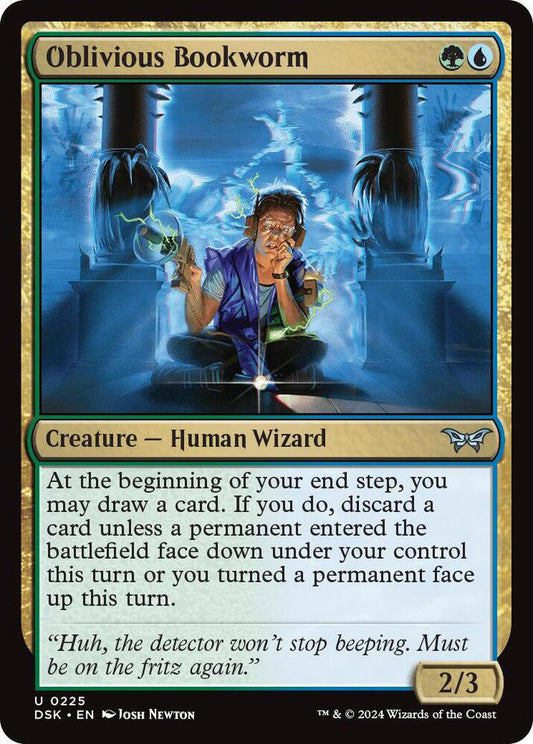 Oblivious Bookworm DSK Creature Human Wizard NM