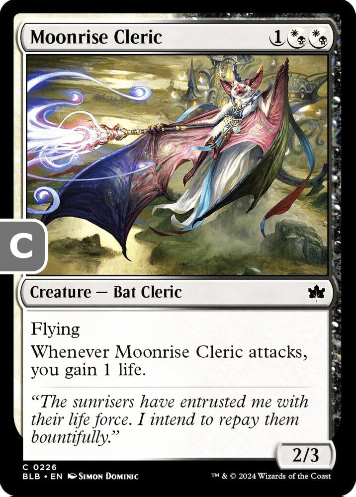 Moonrise Cleric BLB Creature Bat Cleric NM