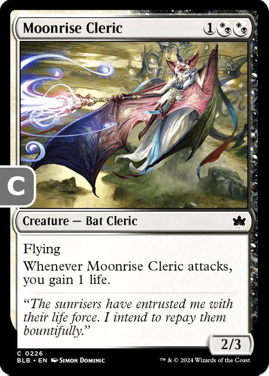 Moonrise Cleric BLB Creature Bat Cleric NM