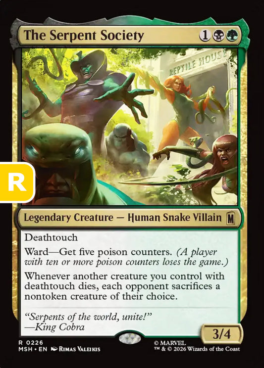 The Serpent Society MSH Legendary Creature Human Snake Villain NM