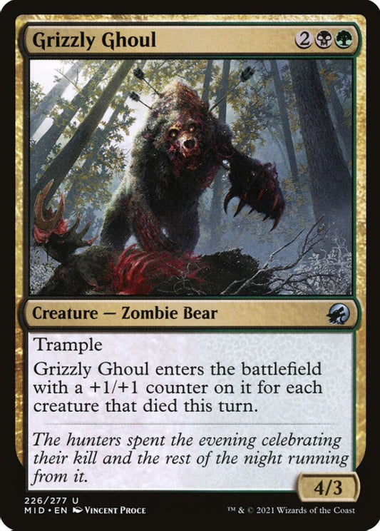 Grizzly Ghoul MID Creature Zombie Bear NM