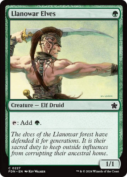 Llanowar Elves FDN Creature Elf Druid NM