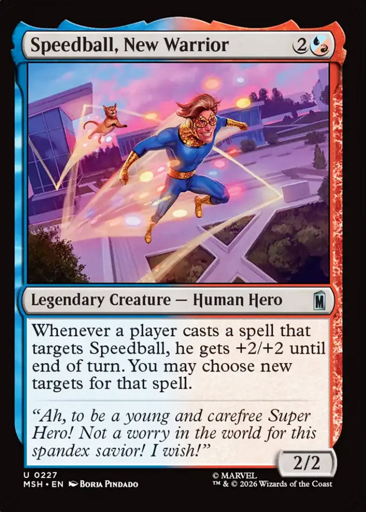 Speedball, New Warrior MSH Legendary Creature Human Hero NM