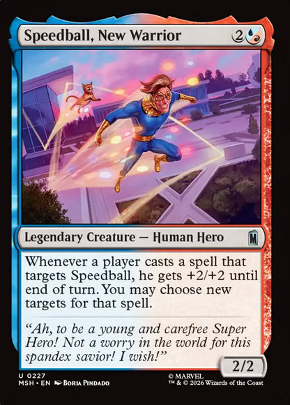 Speedball, New Warrior MSH Legendary Creature Human Hero NM