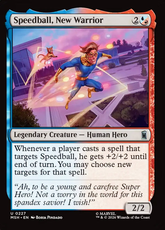 Speedball, New Warrior MSH Legendary Creature Human Hero NM