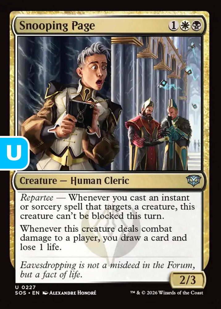 Snooping Page SOS Creature Human Cleric NM